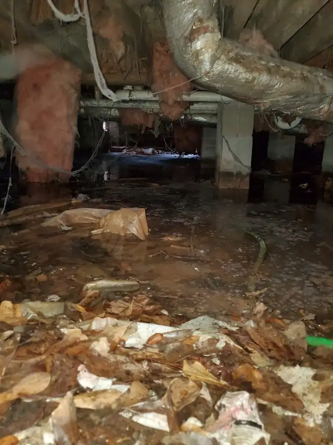 Crawl space flood assessment for Commercial Water Damage Restoration in East Stroudsburg